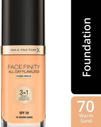 MAX FACTOR Face Finity All Day Flawless 3 In 1 Foundation - 70 Warm Sand Foundation