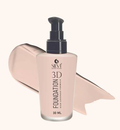 SILVI 3D Coverage Liquid Foundation | Blemish Free & Blendable Foundation for Makeup Foundation