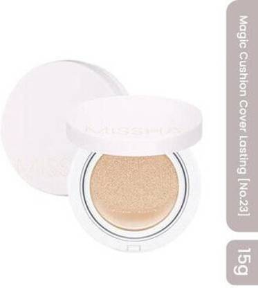 Missha Glow Cushion Light No.21P Fair SPF37 PA+++ for Original Skin with High Coverage Foundation