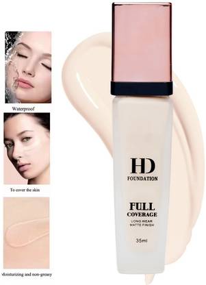 BLUEMERMAID Long Lasting HD Natural Full Coverage Cream Foundation For All Skin Types Foundation
