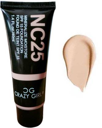 Crazy girl Waterproof HD Matte Finish Buildable High Coverage Foundation Cream Foundation