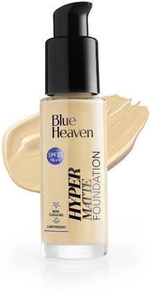 BLUE HEAVEN Hypermatte Foundation- 104 Natural Fair + Yellow, 30 ml Foundation