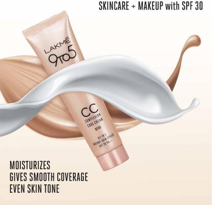 Lakmé 100% Original Foundation 9 to 5 Complexion Care CC Cream Foundation