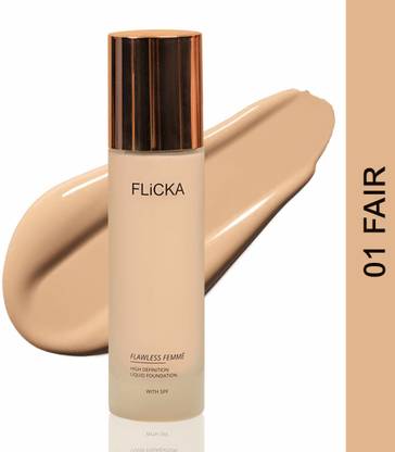 Flicka High Coverage Liquid Foundation 01 Fair, 30ml Foundation