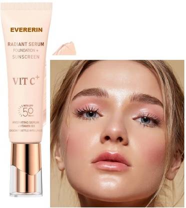 EVERERIN High Coverage Foundation + Sunscreen-Flawless Radiance for All Skin Tones Foundation