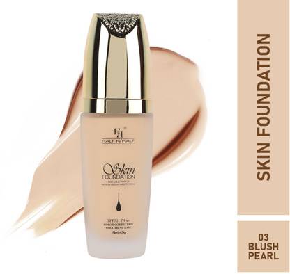 HALF N' HALF SKIN FOUNDATION Miracle Touch Moisturizing Whitening FS-01-03 BLUSH Foundation