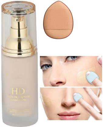 Facejewel HD High Definition Waterproof Foundation With Finger Foundation Puff Foundation