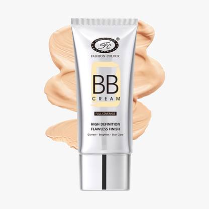 FASHION COLOUR BB Cream Full Coverage High Defination Flawless Finish Waterproof & Non-Cakey Foundation