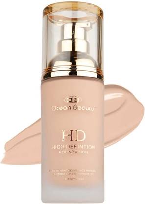 OCEAN BEAUTY Waterproof Long Lasting HD Colour Changing Full Coverage White  Foundation