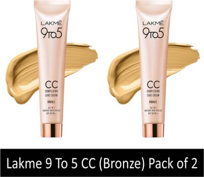 Lakmé 9 to 5 Complexion Care Face Cream Foundation  (Bronze, 60 g)