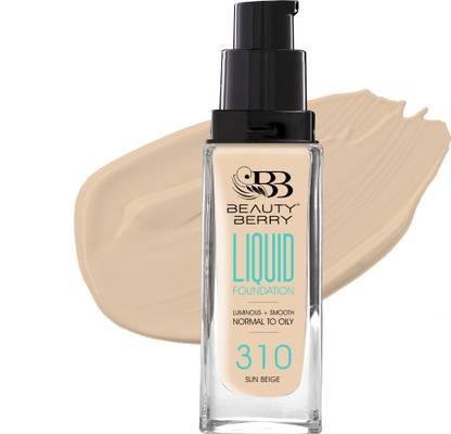 Beauty Berry Fit Me Liquid Foundation Smooth, Full Coverage Normal to Oily Skin Foundation