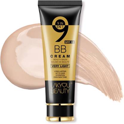 Lakyou Beauty 9in1 BB Cream | Light Coverage | 24-Hour Wear | Hydration | SPF 15 | Even Tone Foundation