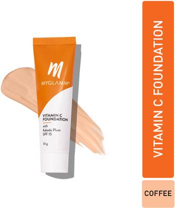 MyGlamm Vitamin C Foundation - Coffee | Long Lasting  Foundation