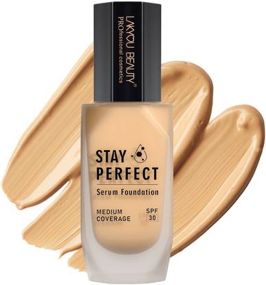Lakyou Beauty Stay Perfect Serum Medium Coverage with SPF-30 Dewy Finish Foundation