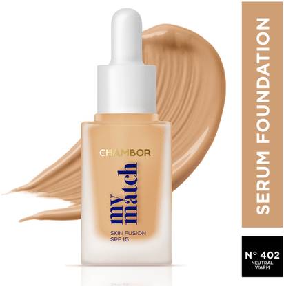 Chambor My Match SPF 15 Skin Fusion Serum Foundation in 20 shades- #402 Neutral Warm Foundation