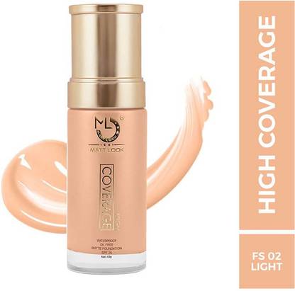 MATTLOOK High Coverage Waterproof oil Free Matte Foundation SPF 25-02 LIGHT Foundation