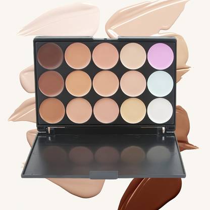 MYEONG 15 Color Concealer Cream Palette Makeup Face Contour Palette Concealer