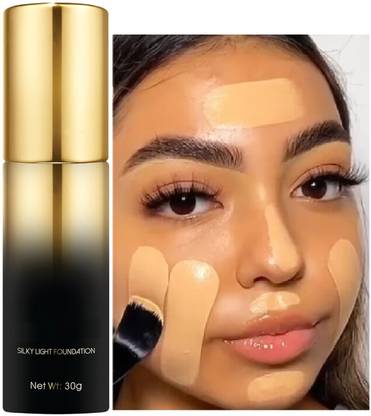 DARVING Full Coverage Liquid Foundation Makeup Lightweight Long Lasting Waterproof Foundation