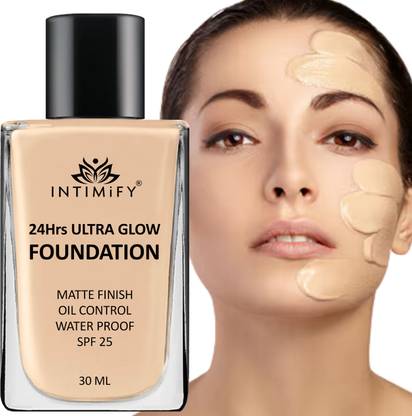 INTIMIFY Matte Finish Liquid Foundation for Face Makeup, Long Lasting, Waterproof Foundation