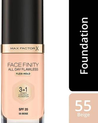 MAX FACTOR Face Finity All Day Flawless 3 In 1 Foundation - 55 Beige Foundation