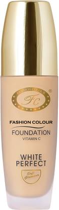 FASHION COLOUR Foundation Vit-C White Perfect - Blendable, Waterproof, Lightweight & Non-Cakey Foundation