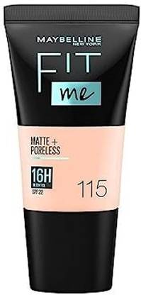 MAYBELLINE NEW YORK Fit Me Matte+Poreless Foundation Tube SPF 115 Ivory With Clay Foundation