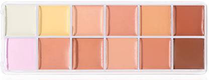 KIRA Proffessional 12 Pcs Foundation Cream ,Finish Natural And Waterproof Foundation