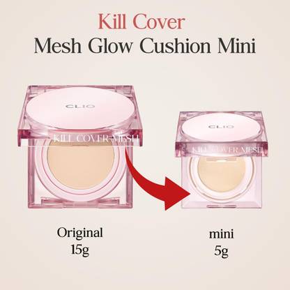 Clio KILL COVER MESH GLOW CUSHION MINI SPF50+ PA++++ 4 GINGER Foundation