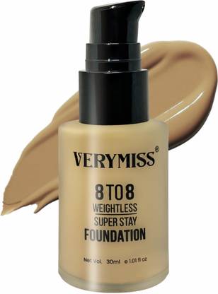 VERYMISS 8 To 8 Weightless Super Stay Foundation I Long lasting I Waterproof - 114 Foundation