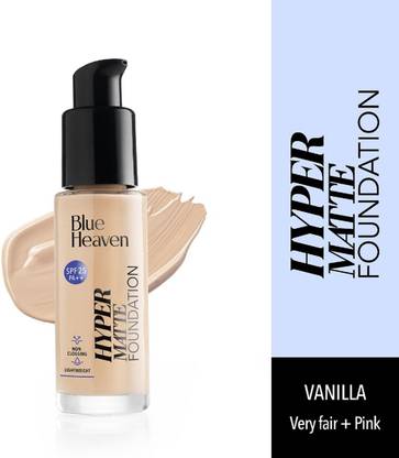 BLUE HEAVEN Hypermatte Foundation- 101 Vanilla Very Fair + Pink, 30 ml Foundation