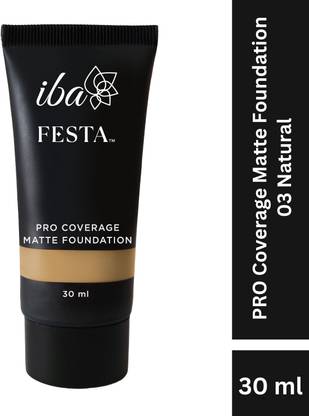 Iba Festa PRO Coverage Matte Foundation | Long Lasting | Lightweight & Oil Free Foundation