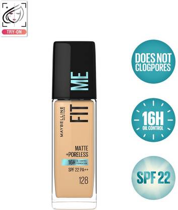 MAYBELLINE NEW YORK Fit Me Matte+Poreless Liquid Foundation (With Pump & SPF 22) Foundation