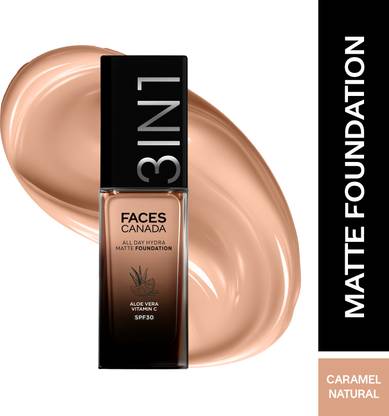 FACES CANADA All Day Hydra Matte | 3 in 1 Moisturizer + SPF 30 + Foundation