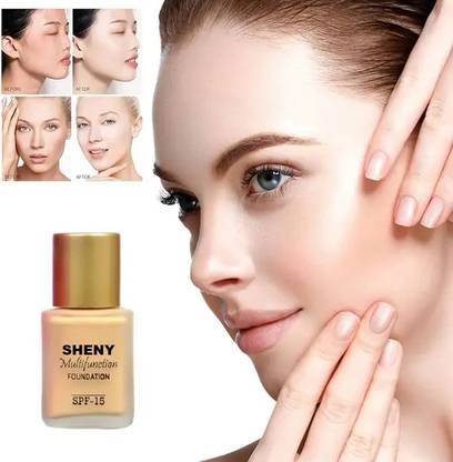 Sheny Waterproof Base Foundation (Natural Beige) 30 ml Foundation