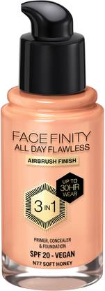 MAX FACTOR Facefinity All Day Flawless 3-in-1 Foundation - C80 Bronze Foundation