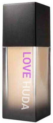 LOVE HUDA Waterproof Long Lasting Skin Finish Buildable Coverage Matte Finish  Foundation