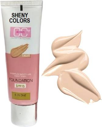SHENY COLORS Matte Finish With SPF 15 Poreless and Brightening Skin (PACK OF 1) Foundation