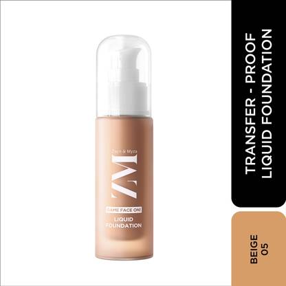 ZM Zayn & Myza Game Face On | 12Hrs Lasting, Hydrating & Waterproof | SPF 25 Liquid  Foundation