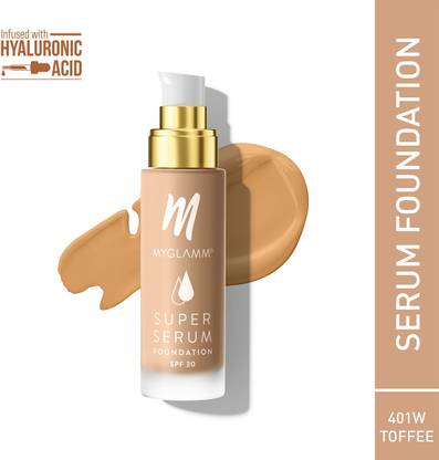 MyGlamm Super Serum | Hyaluronic Acid | 8Hr+Long Lasting & Hydrating | SPF 30 Foundation