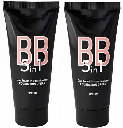 Trendy styler BB Blemish Balm Cream Foundation(Black)pack of 2 Foundation