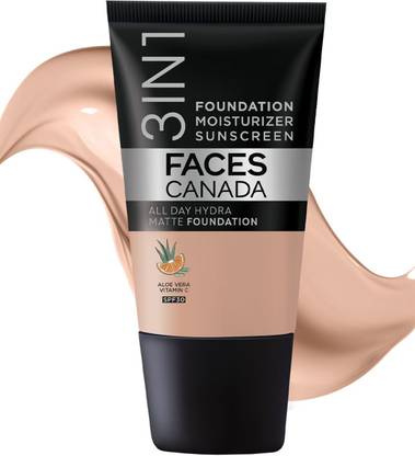 FACES CANADA All Day Hydra Matte (Mini) | 3 in 1 Moisturizer + SPF 30 + Foundation