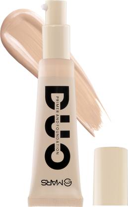 MARS Duo Primer+Foundation Cream Hydrating & Dewy Finish For Flawless Everyday Makeup Foundation