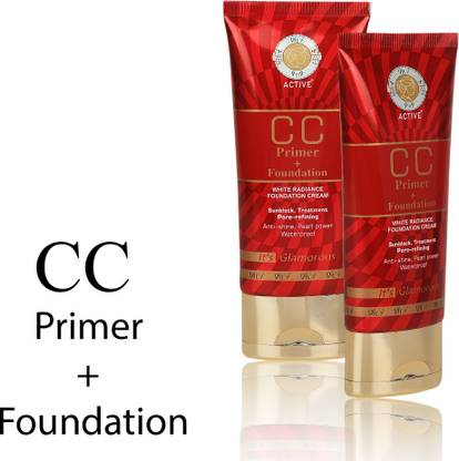 DILY 9 TO 9 ACTIVE CC Primer+Foundation (60g) Pack of 2 Foundation