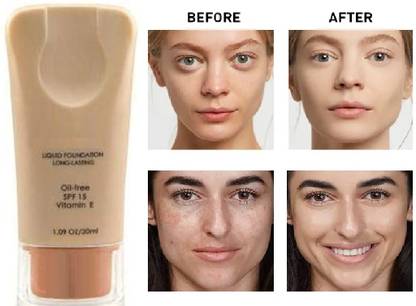 REIMICHI Full Coverage Waterproof Smudge Proof  Foundation