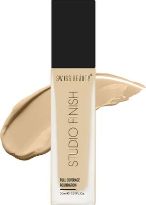 SWISS BEAUTY Studio Finish Full Coverage Foundation - (Stand Beige, 30ml) Foundation