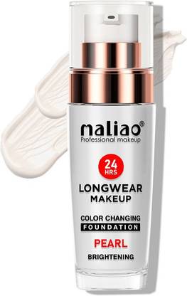 maliao Color Changing Foundation - Pearl Brightening, Longwear 24hrs Makeup Foundation