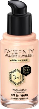 MAX FACTOR Facefinity All Day Flawless 3-in-1 Foundation - N32 Light Beige Foundation
