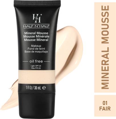Half N Half Mineral Mousse oil FreeLight SPF 20-01 Fair Foundation
