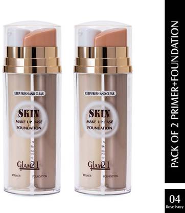 Glam21 Primer+Foundation - Oil free , Longlasting, Pore Minimizer for Flawless Makeup Foundation