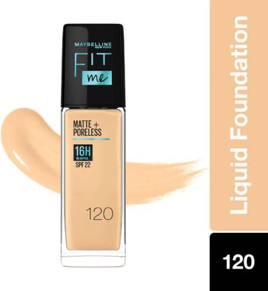 MAYBELLINE NEW YORK Fit Me Matte + Poreless Liquid Foundation - 120 Classic Ivory (30ml) Foundation